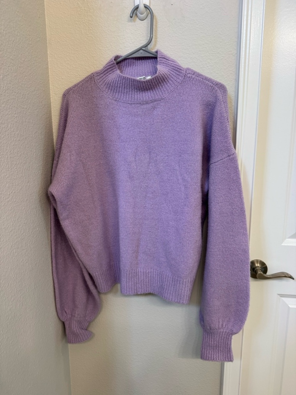 Double Zero Lilac Turtleneck Sweater - Women